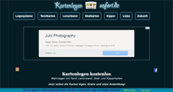Desktop Screenshot of kartenlegen-sofort.de